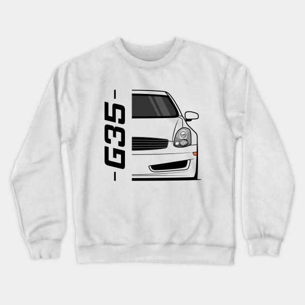 Front G35 JDM Legend Crewneck Sweatshirt by GoldenTuners